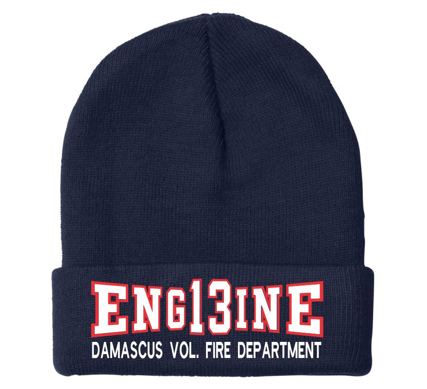 Engine 13 Hat Engine 13 Damascus Fire Embroidered Winter Hat – Powercall Sirens LLC