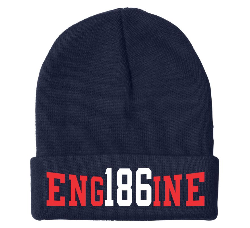 Engine 186 Embroidered Winter Hat – Powercall Sirens LLC