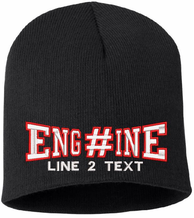 Engine 38 Style Embroidered Winter Hat - Powercall Sirens LLC
