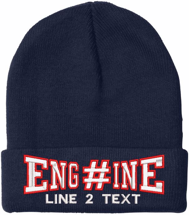 Engine 13 Hat Winter Hat - Engine 38 Style Embroidered Winter Hat – Powercall Sirens LLC