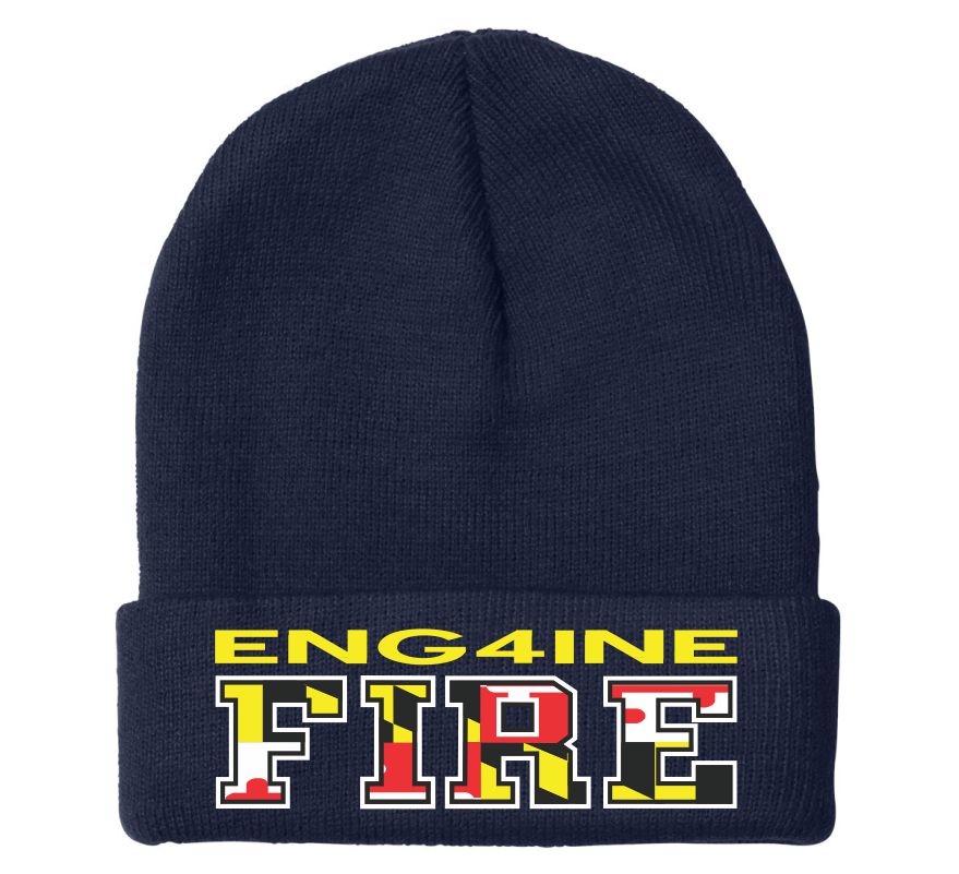 Engine 4 Fire MD Embroidered Winter Hat – Powercall Sirens LLC