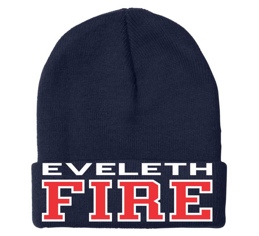 Eveleth Fire Embroidered Winter Hat