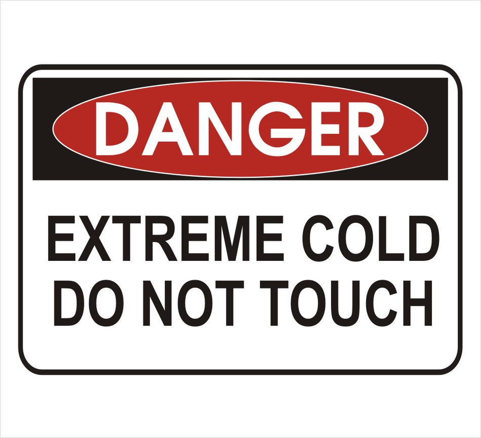 Extreme Cold Danger Decal