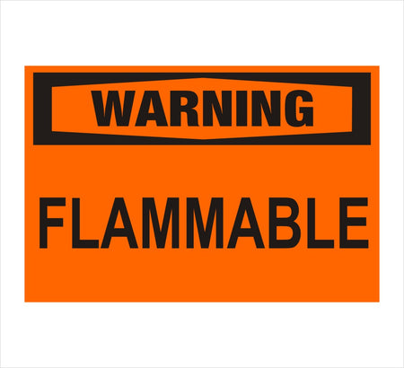 Flammable Warning Decal