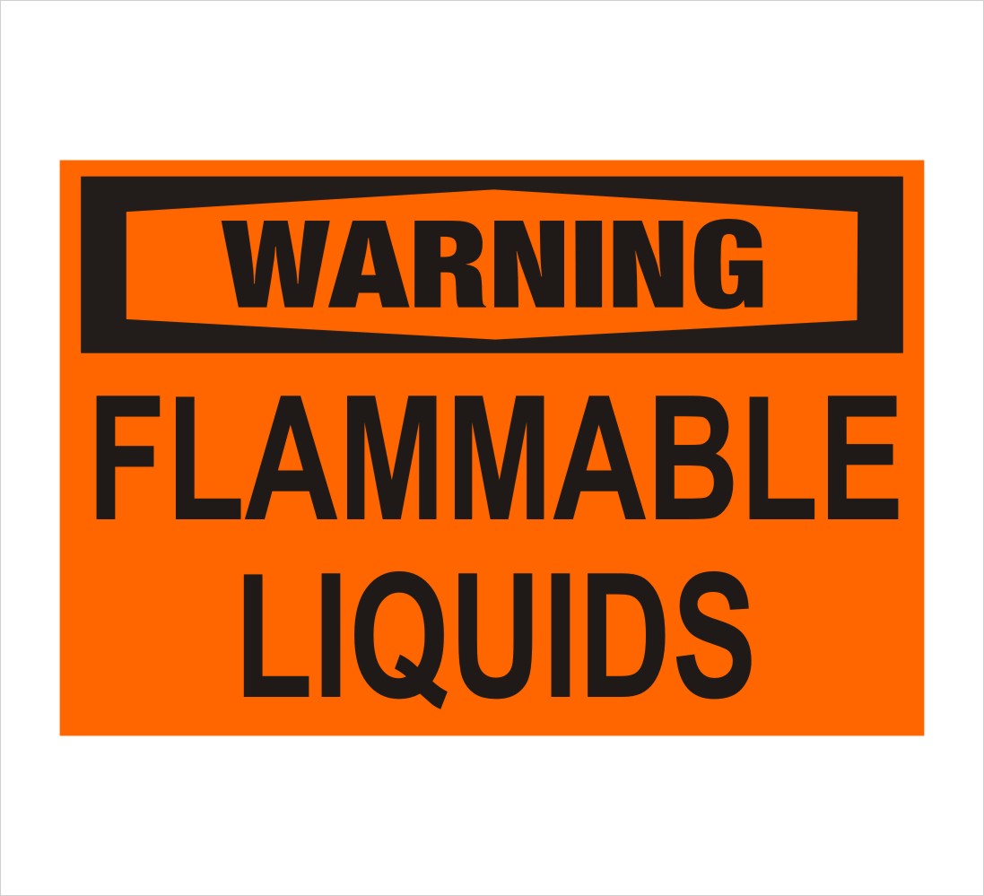 Flammable Liquids Warning Decal