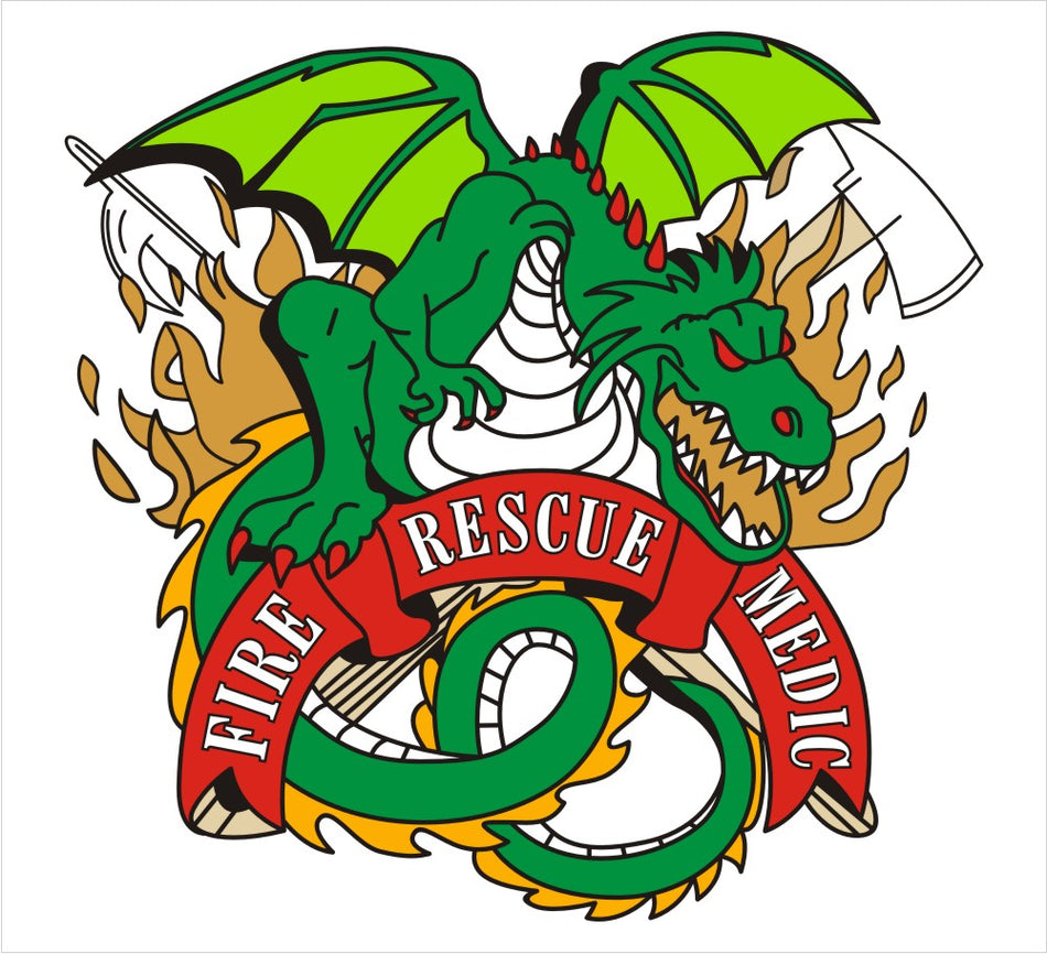 Fire Rescue Medic Dragon Decal