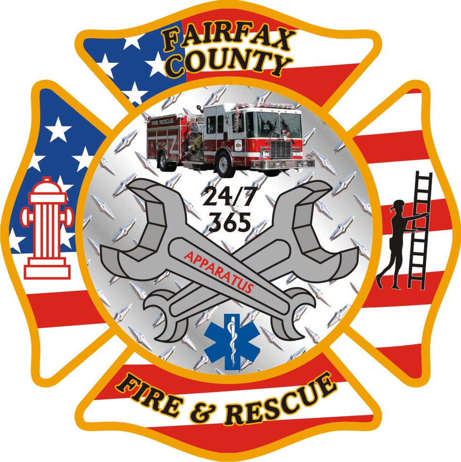 Fairfax County Apparatus Decal