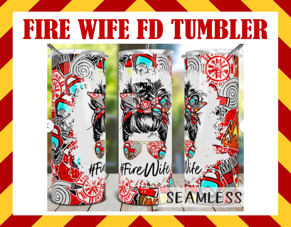 FIRE WIFE FD Water Bottle/Cup