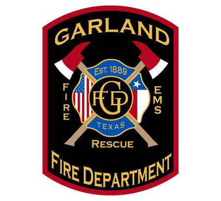 Garland Fire Department Texas Customer Decal