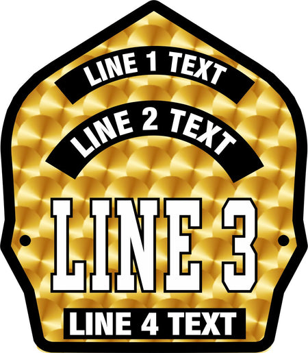 Gold Leaf  Printed Custom Powershield Decal - Powercall Sirens LLC