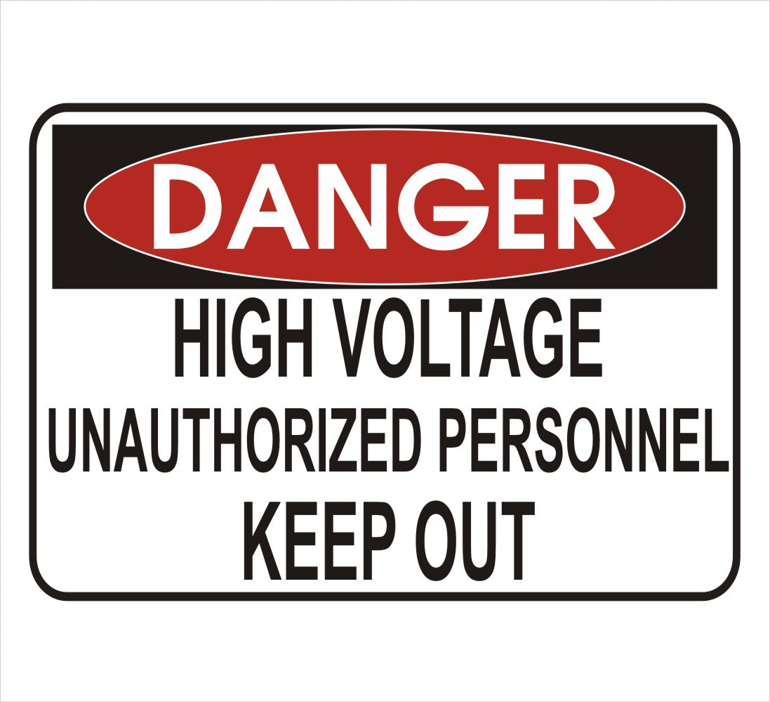 High Voltage Inside Danger Decal
