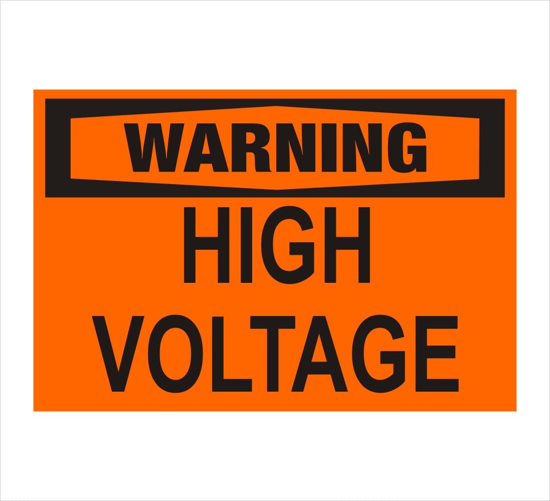 High Voltage Warning Decal Version 3