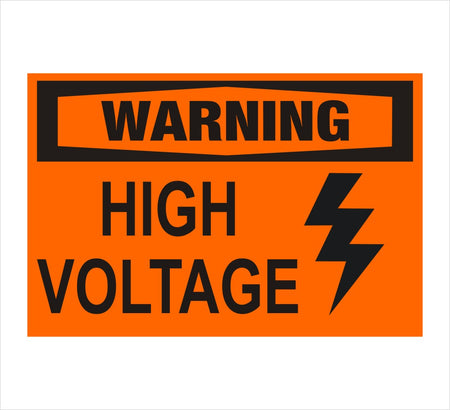 High Voltage Warning Decal Version 2