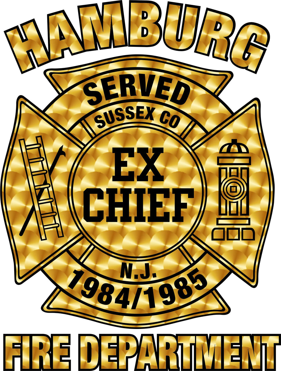 Hamburg Ex-Chief FD Customer Decal - Powercall Sirens LLC