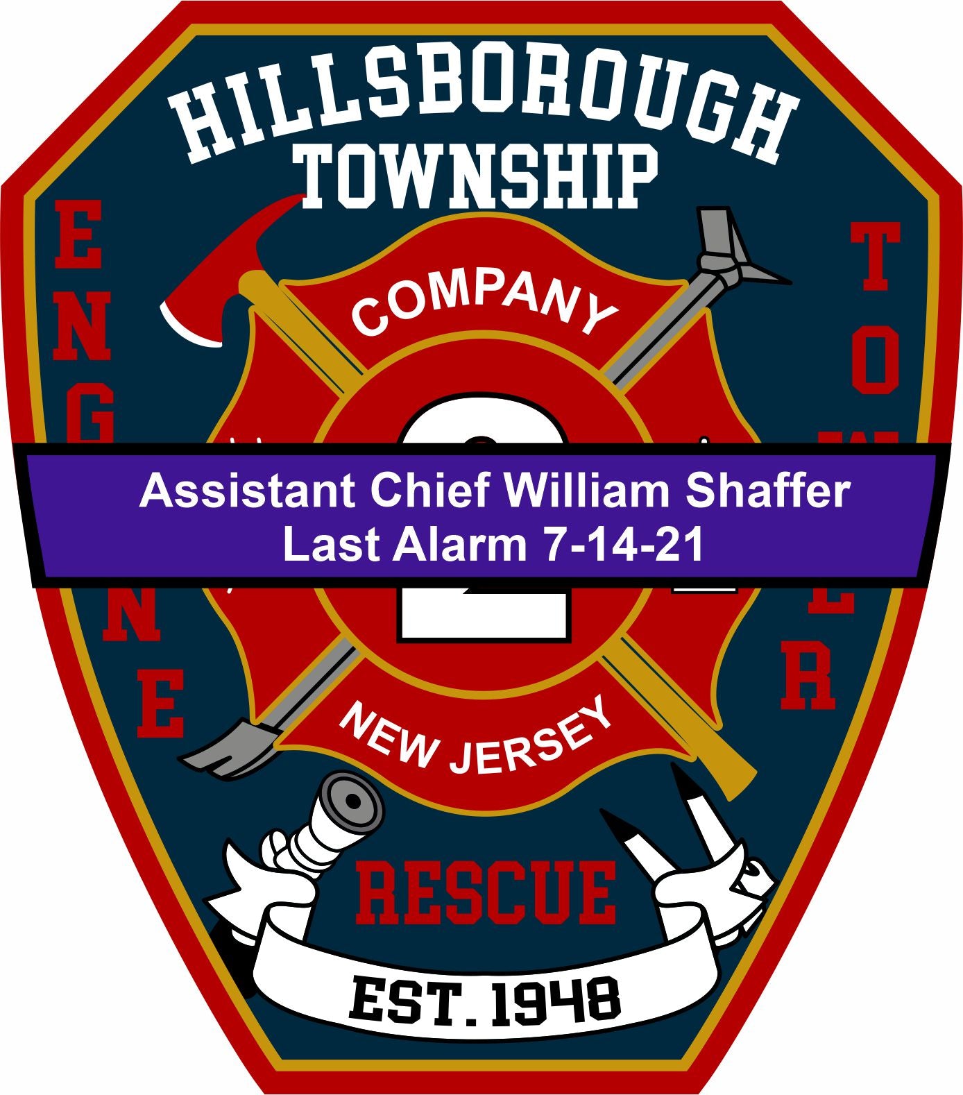 Hillsborough Township Last Alarm Customer Decal - Powercall Sirens LLC