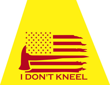 I Don't Kneel Helmet Trapezoid - Powercall Sirens LLC
