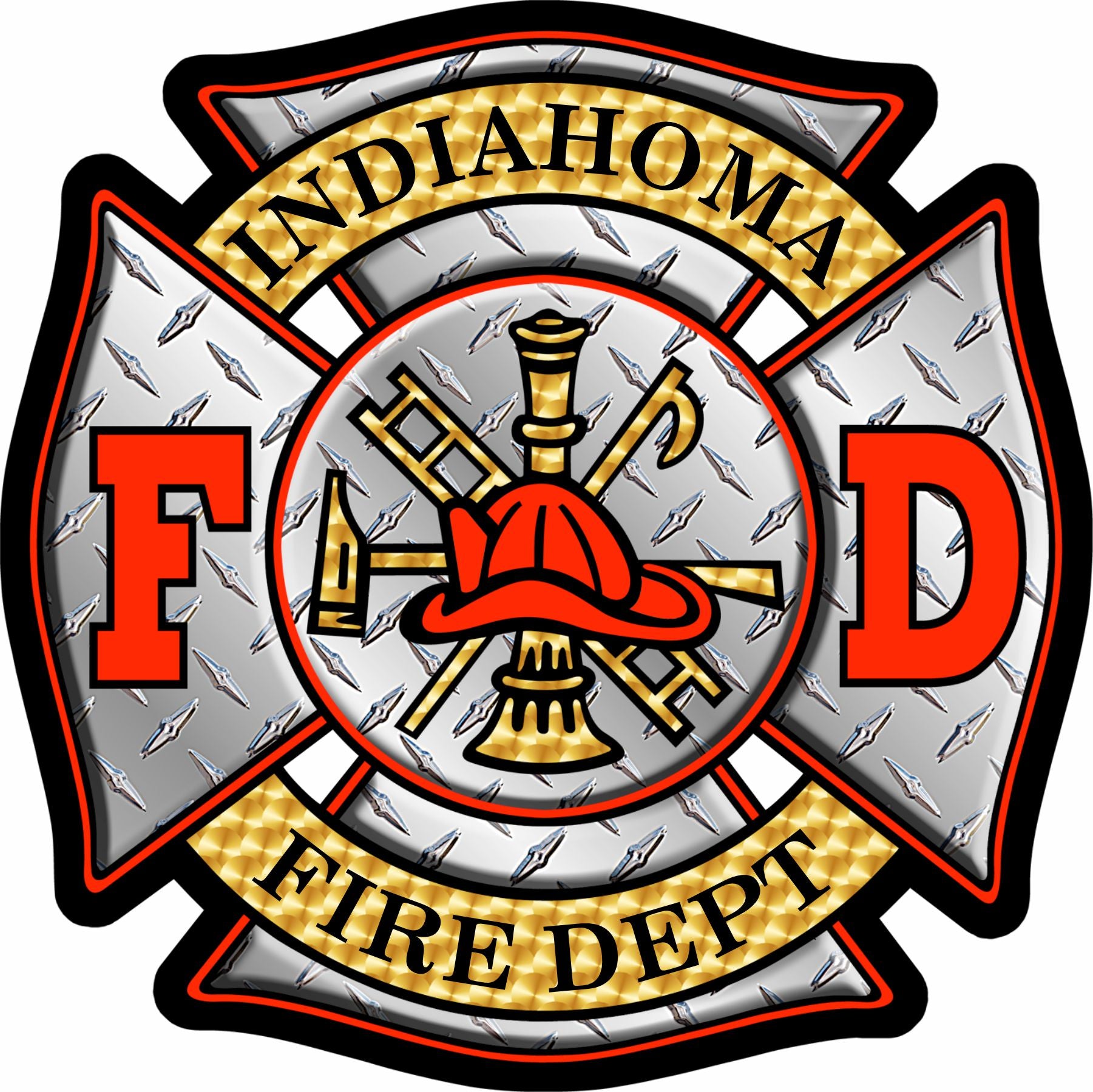 Indiahoma Fire Dept Maltese Customer Decal Powercall Sirens Llc 