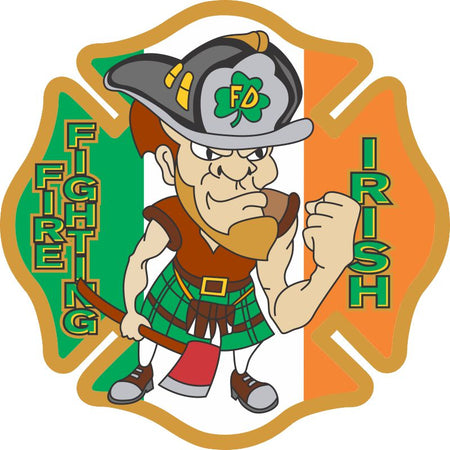 Irish Firefighter Maltese Decal - Powercall Sirens LLC