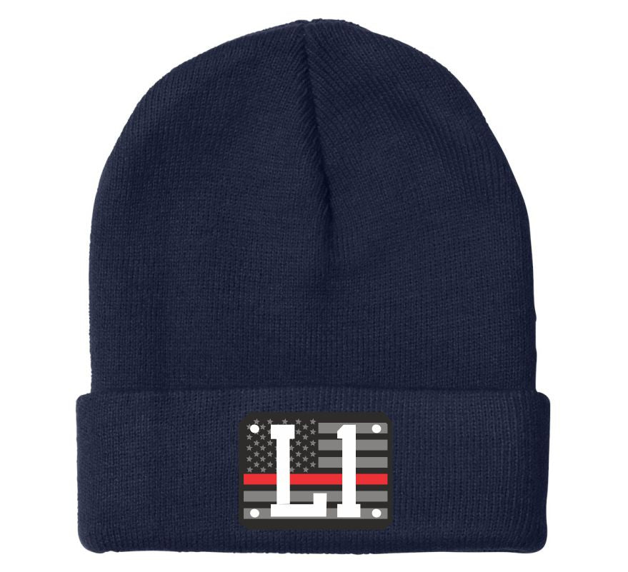 11 Badge (Red/white) Embroidered Winter Hat