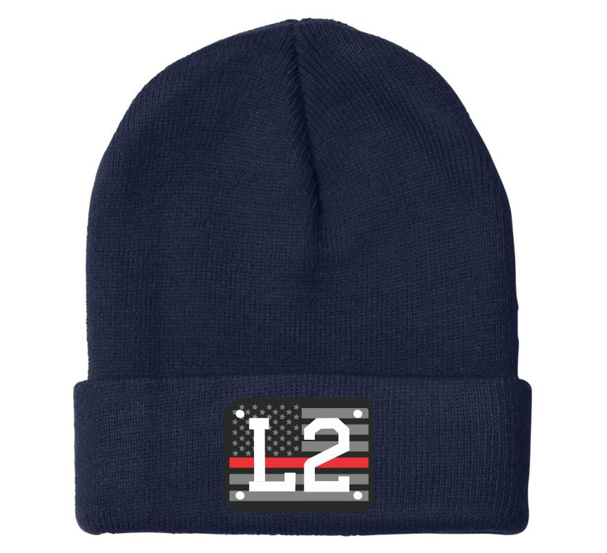 11 Badge (Red/white) Embroidered Winter Hat
