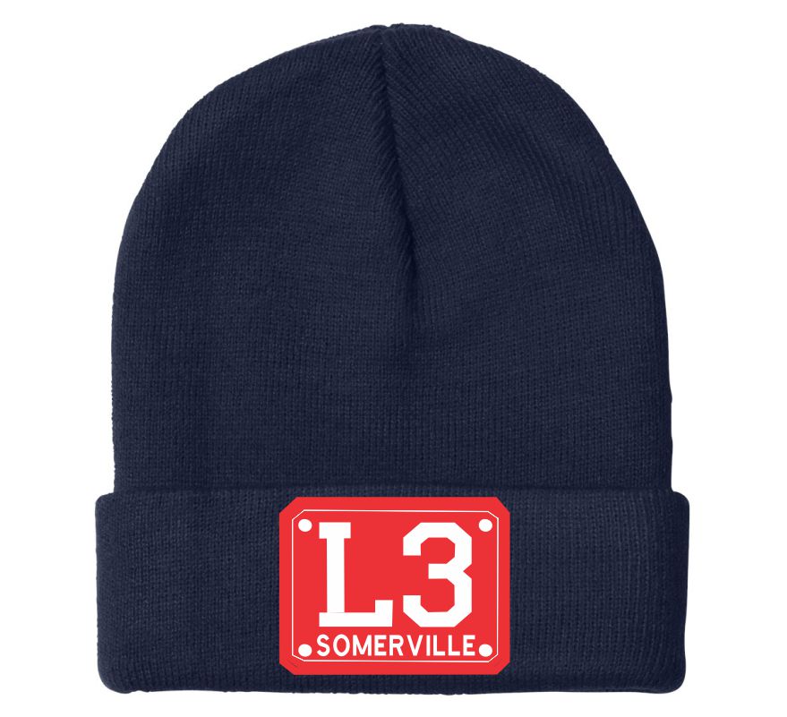 L3 Somerville Badge Embroidered Winter Hat 