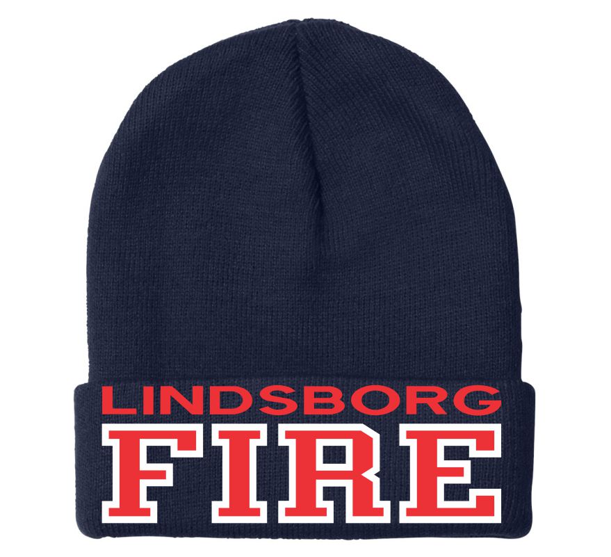 Lindsborg Fire Embroidered Winter Hat