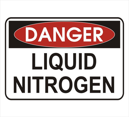 Liquid Nitrogen Danger Decal