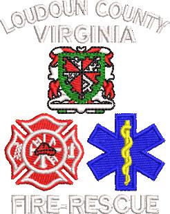 Embroidery only of Loudoun County CFRS Logo Only