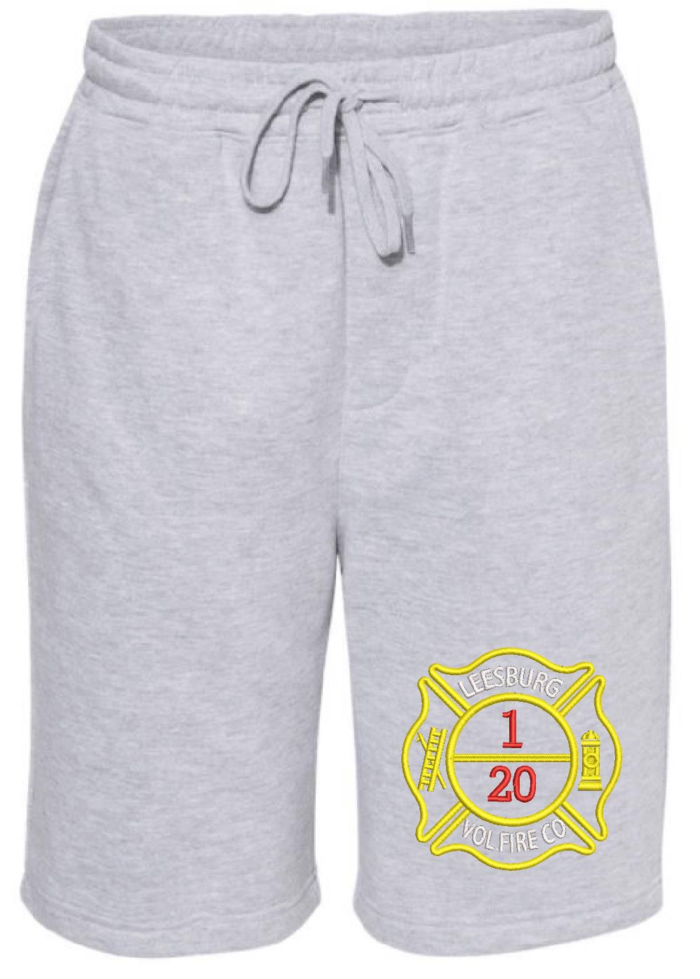 Leesburg Vol. Fire Maltese Embroidered Fleece Shorts - Powercall Sirens LLC