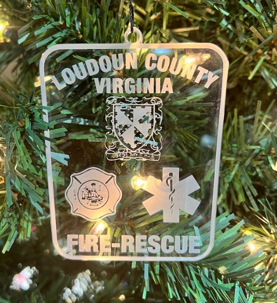 Loudoun County Fire Rescue Acrylic Ornament