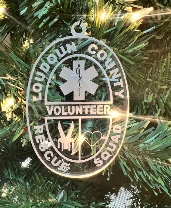 Loudoun Volunteer Rescue Squad Acrylic Ornament