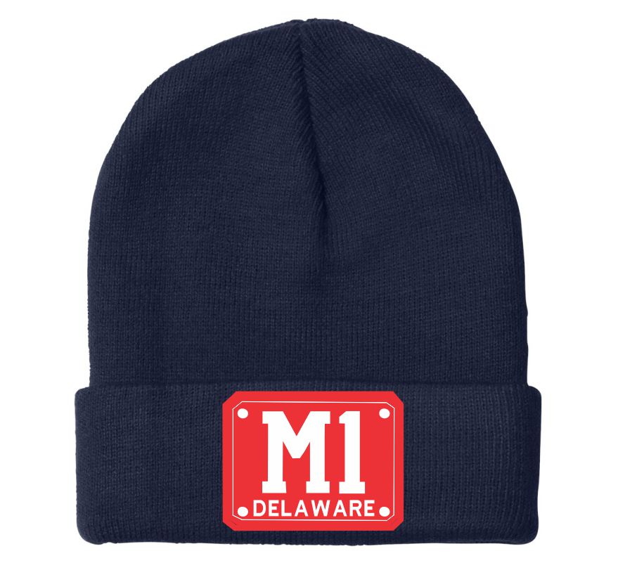 M1 Delaware Badge Embroidered Winter Hat