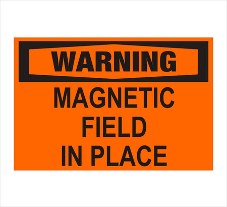 Magnetic Field Warning Decal