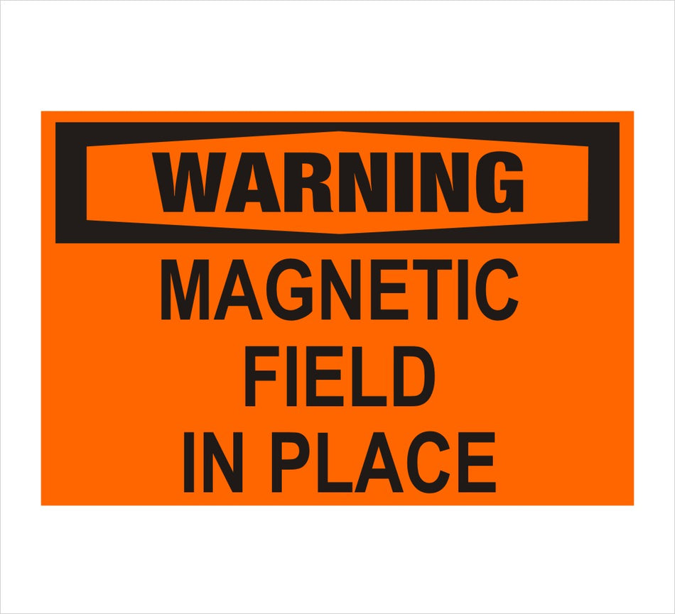 Magnetic Field Warning Decal