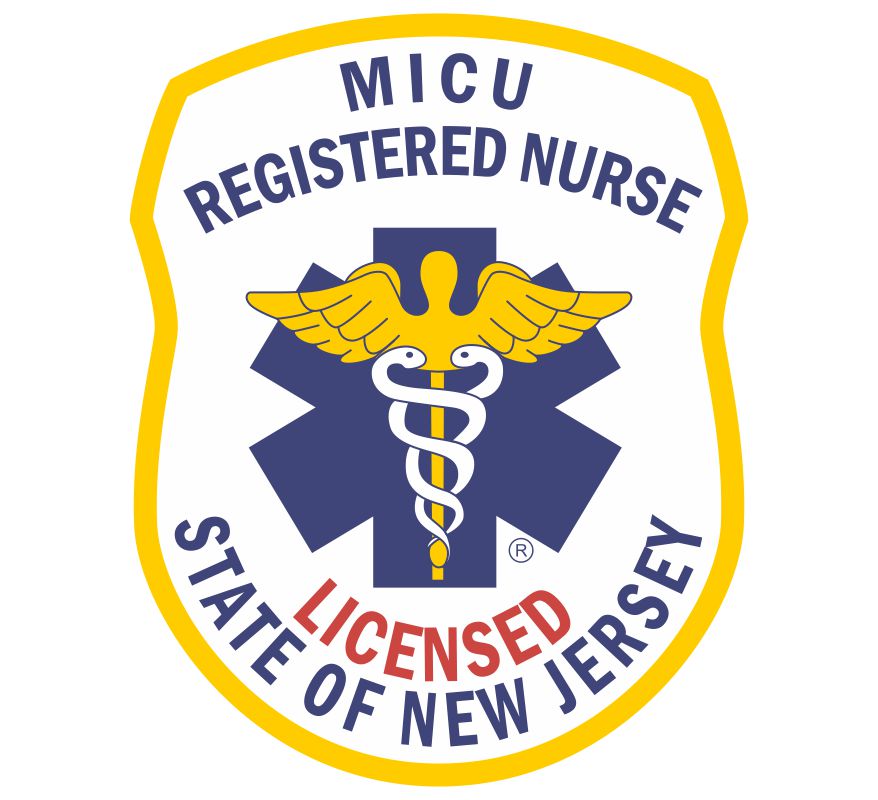 MICU Registered NJ Nurse Customer Decal