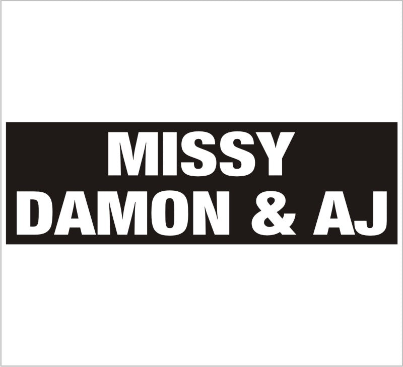 Missy Damon AJ Customer Decal