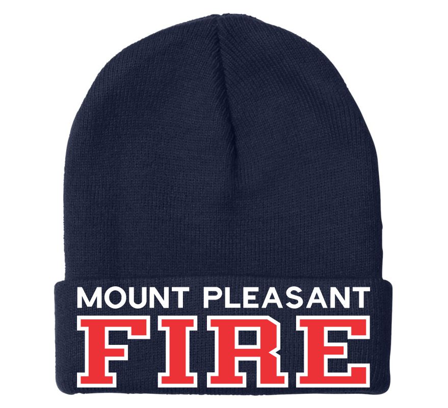 Mount Pleasant Fire Embroidered Winter Hat