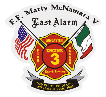 Marty Mcnamara memorial Customer Decal