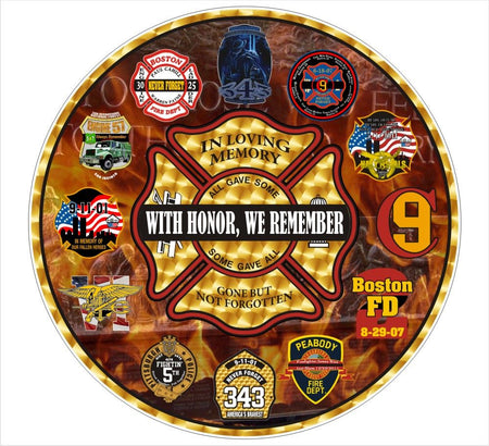 Multi State Firefighter Memorial Decal - Powercall Sirens LLC