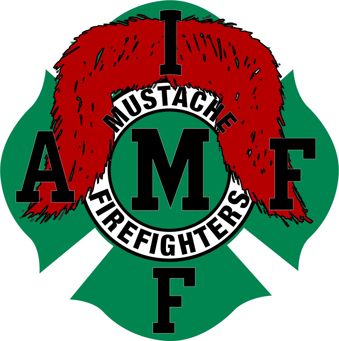 Mustache Firefighters Maltese Decal - Powercall Sirens LLC
