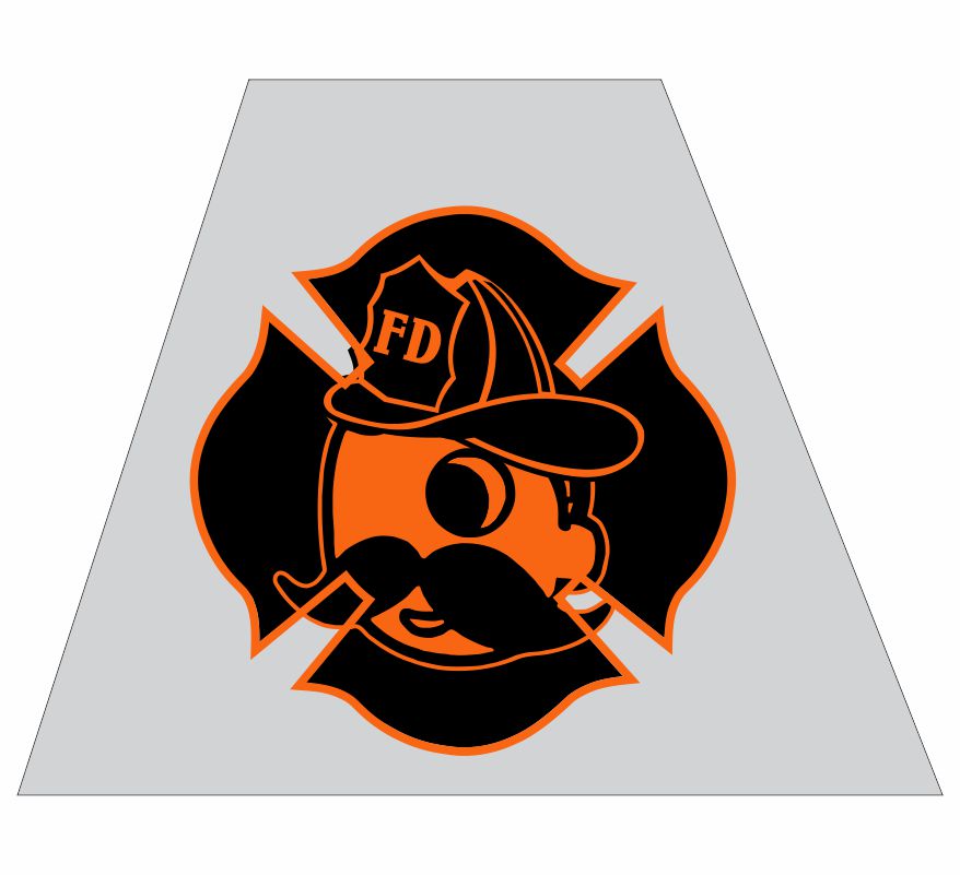 Natty Bo with Fire Helmet Trapezoid Decal 123116