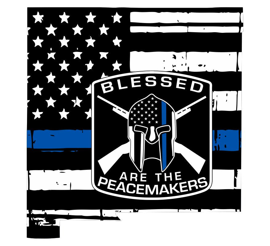 Thin Blue Line New Mexico Blessed Are The Peacemaker