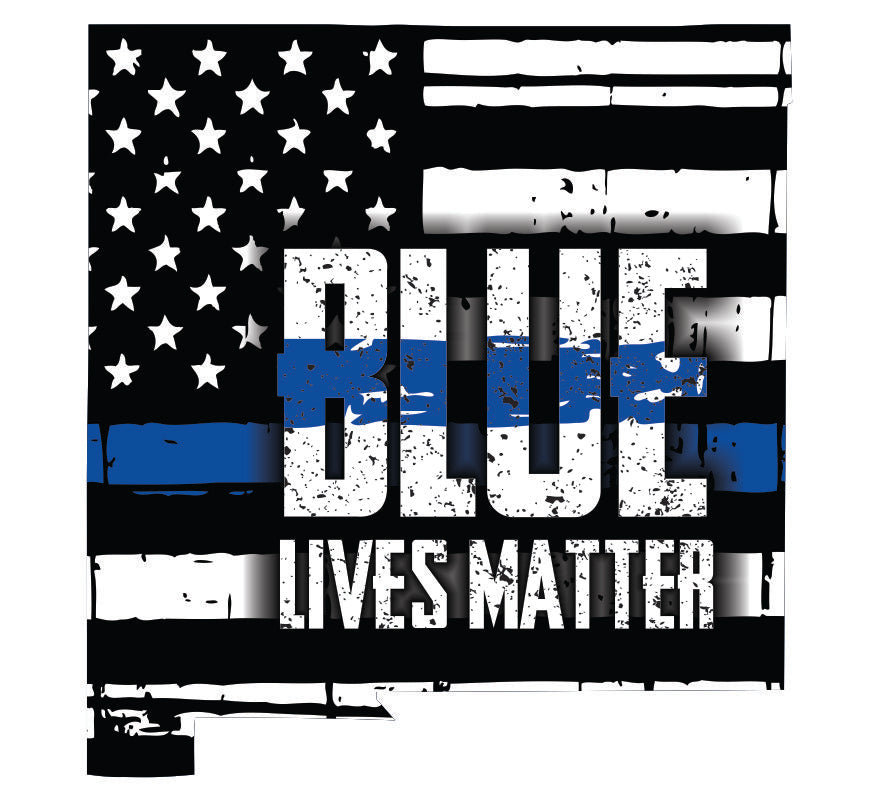 Thin Blue Line New Mexico Bold Police Lives Matter