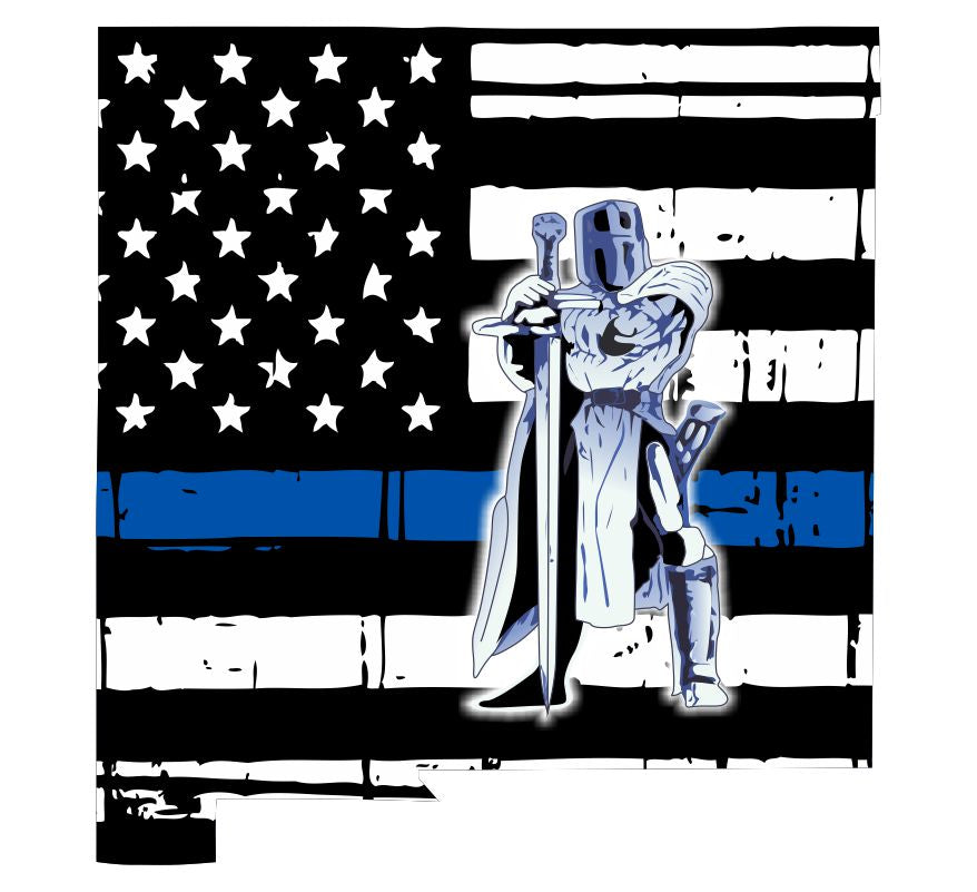 Thin Blue Line New Mexico Standing Knight