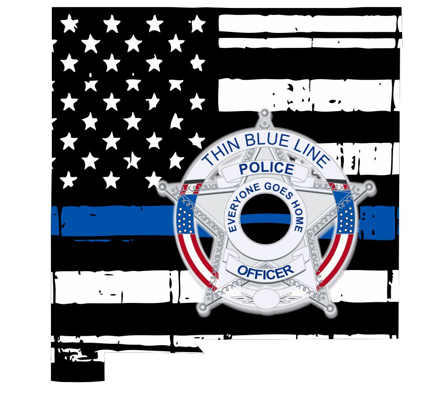 Thin Blue Line New Mexico Thin Police Lives Matter