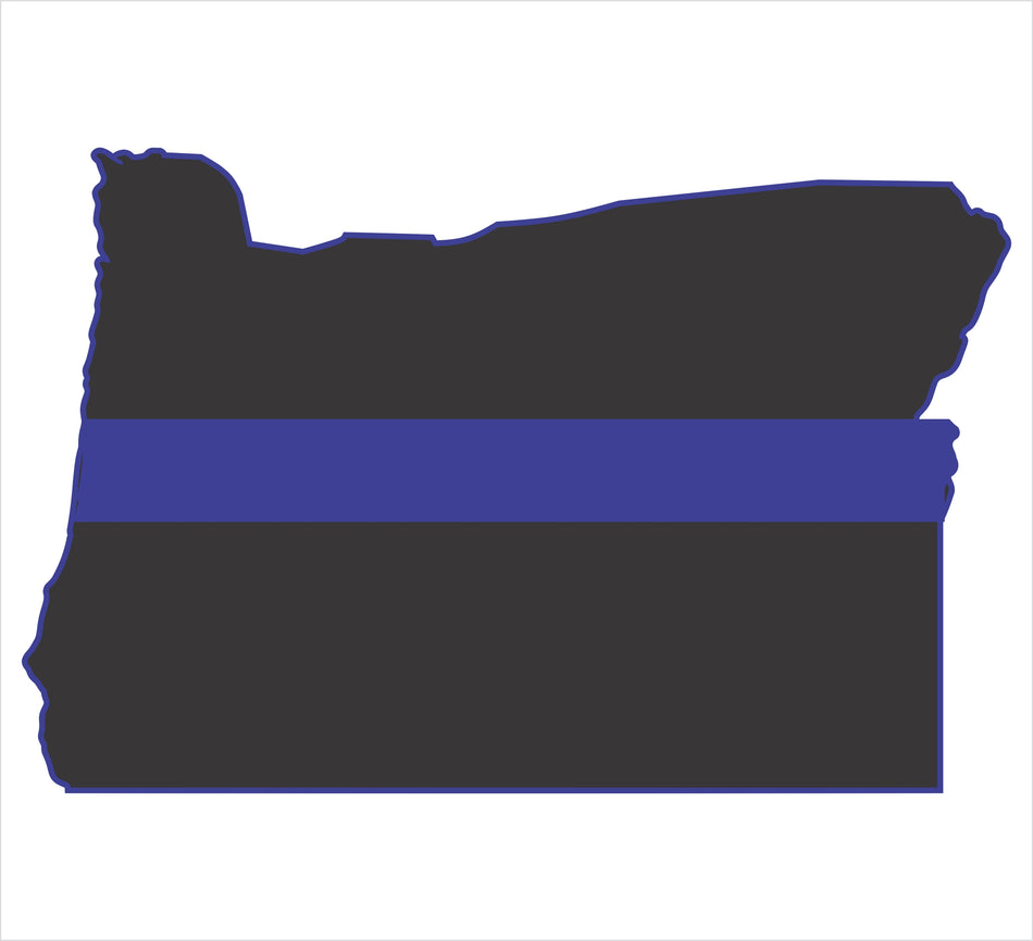 Oregon Thin Blue Line Decal