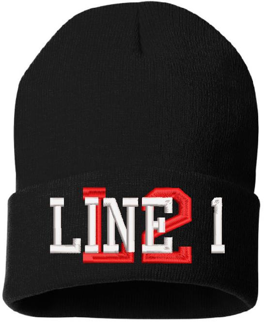 Overlay Style Embroidered Winter Hat - Powercall Sirens LLC