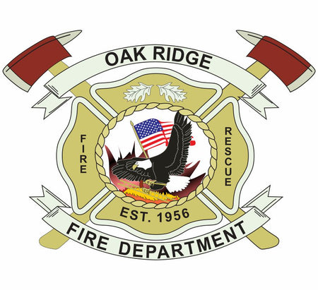 Oak Ridge Fire Department customer decal 081117