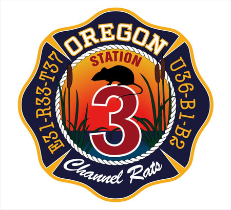 Oregon Fire and Resuce Rat Decal 121713