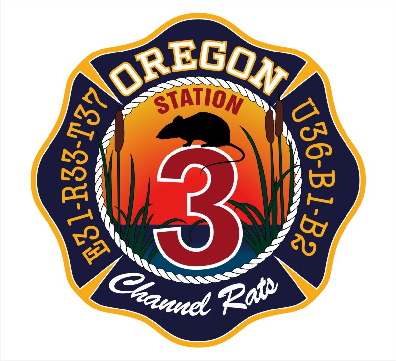 Oregon Fire and Resuce Rat Decal 121713